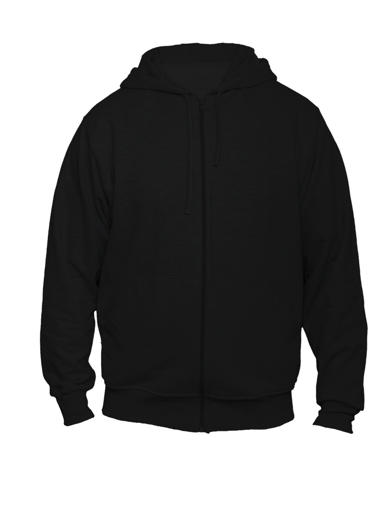 260g Adults Unisex Zipped Hoodie