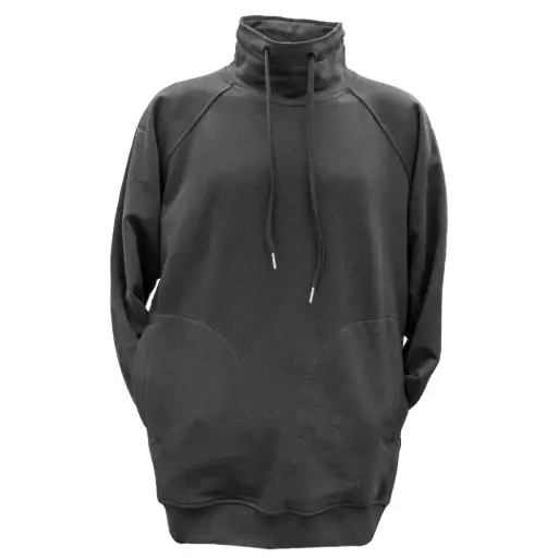 High Neck Fleece Jacket 260g 100% cotton
